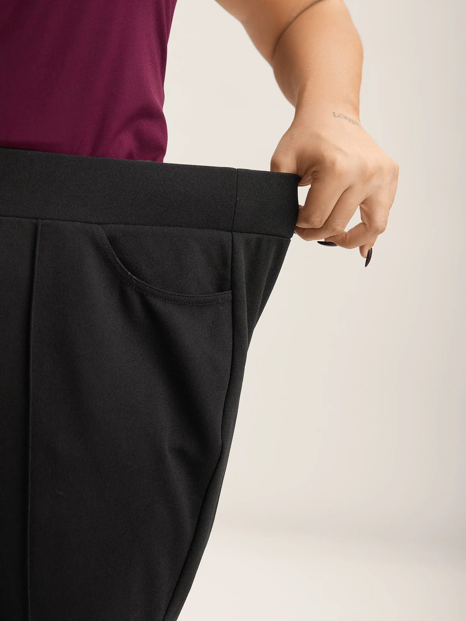 Seamed Bootcut Mid-Rise Pants sold by Bloomchic product image thumbnail 4