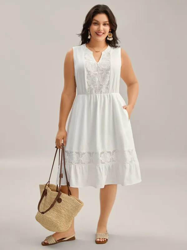 Floral Textured Solid Tiered Hem Midi Dress sold by Bloomchic