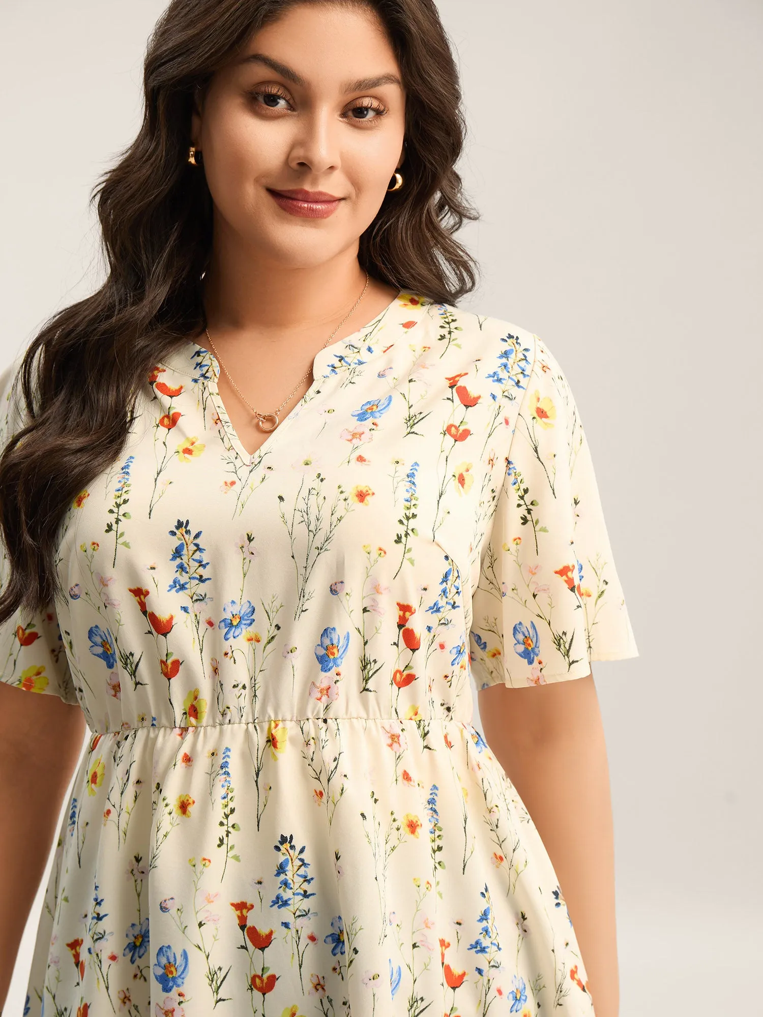 Branch Floral Print Notched Collar Blouse sold by Bloomchic product image thumbnail 2