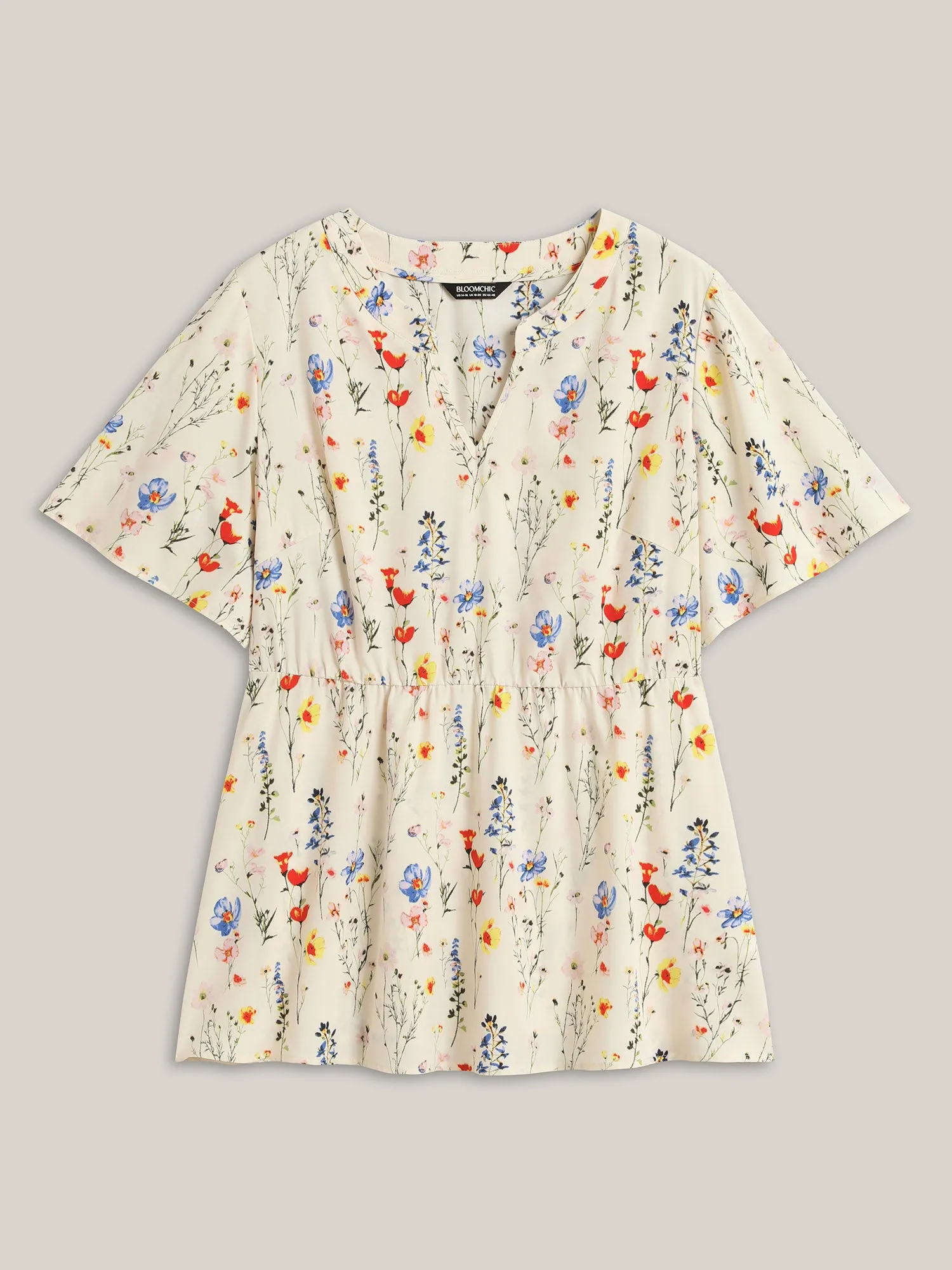 Branch Floral Print Notched Collar Blouse sold by Bloomchic product image thumbnail 5