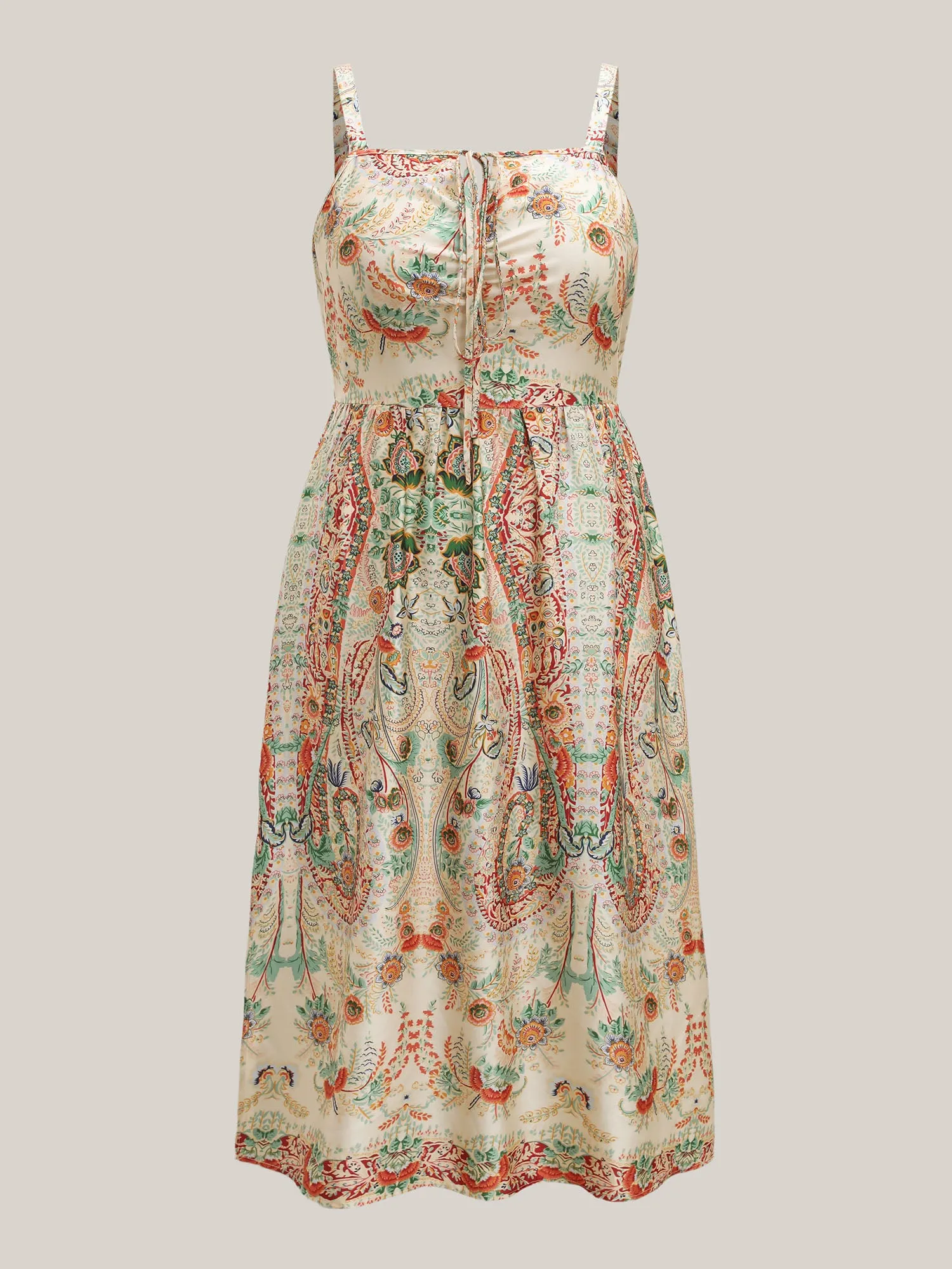 Paisley Print Halter Neck A-Line Midi Dress sold by Bloomchic product image thumbnail 5