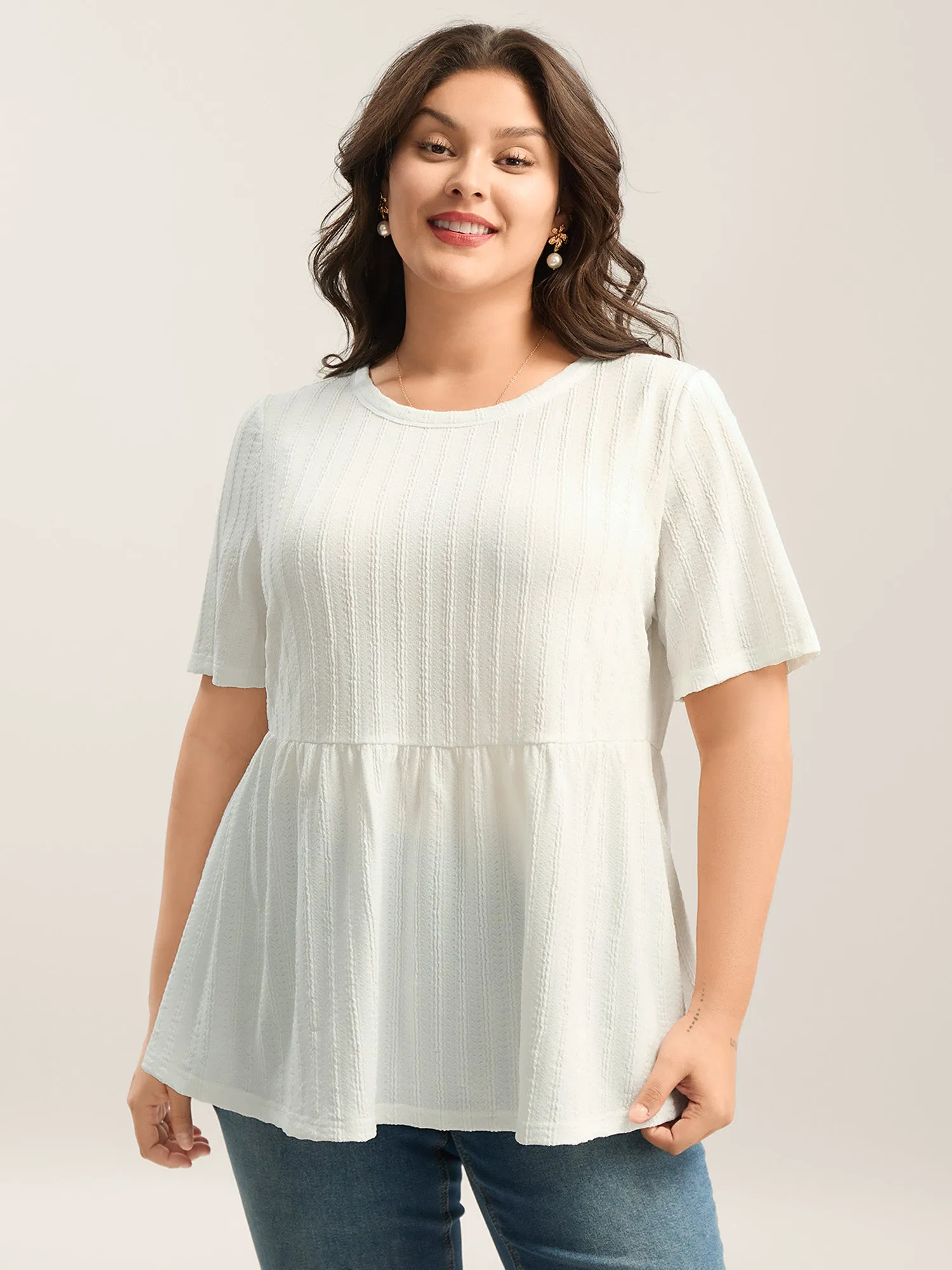 Backless Ribbon Tie Textured Top sold by Bloomchic product image thumbnail 4