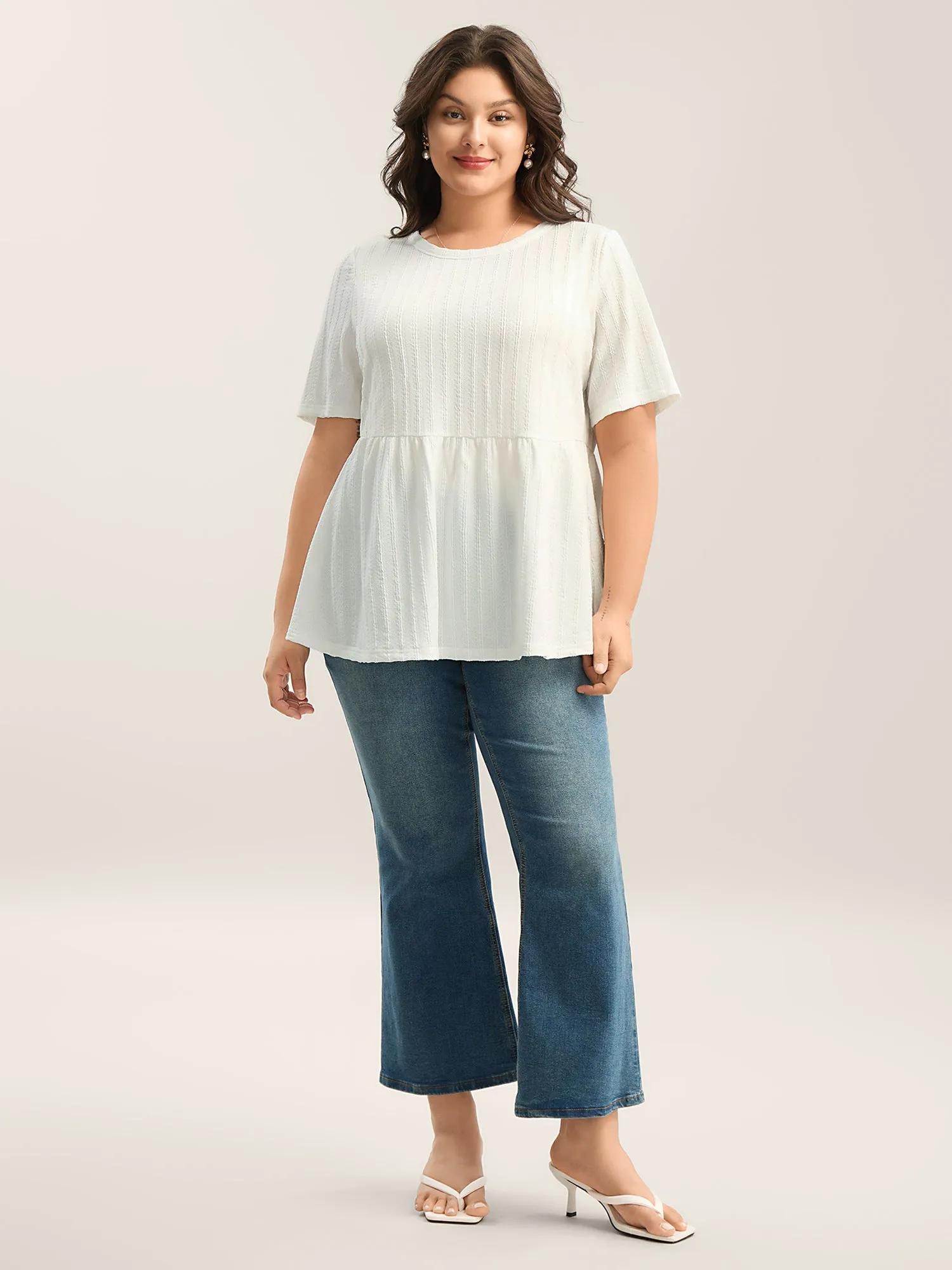 Backless Ribbon Tie Textured Top sold by Bloomchic product image thumbnail 3