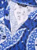Boho Print Notched Collar Belted Gathered Dress sold by Bloomchic