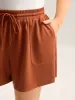 Drawstring Split Wide-Leg Shorts sold by Bloomchic