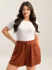 Drawstring Split Wide-Leg Shorts sold by Bloomchic