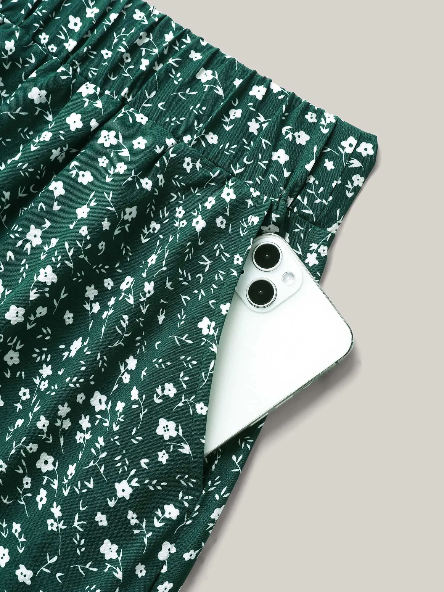 Ditsy Floral Print Tiered Tied Maxi Skirt sold by Bloomchic product image thumbnail 5