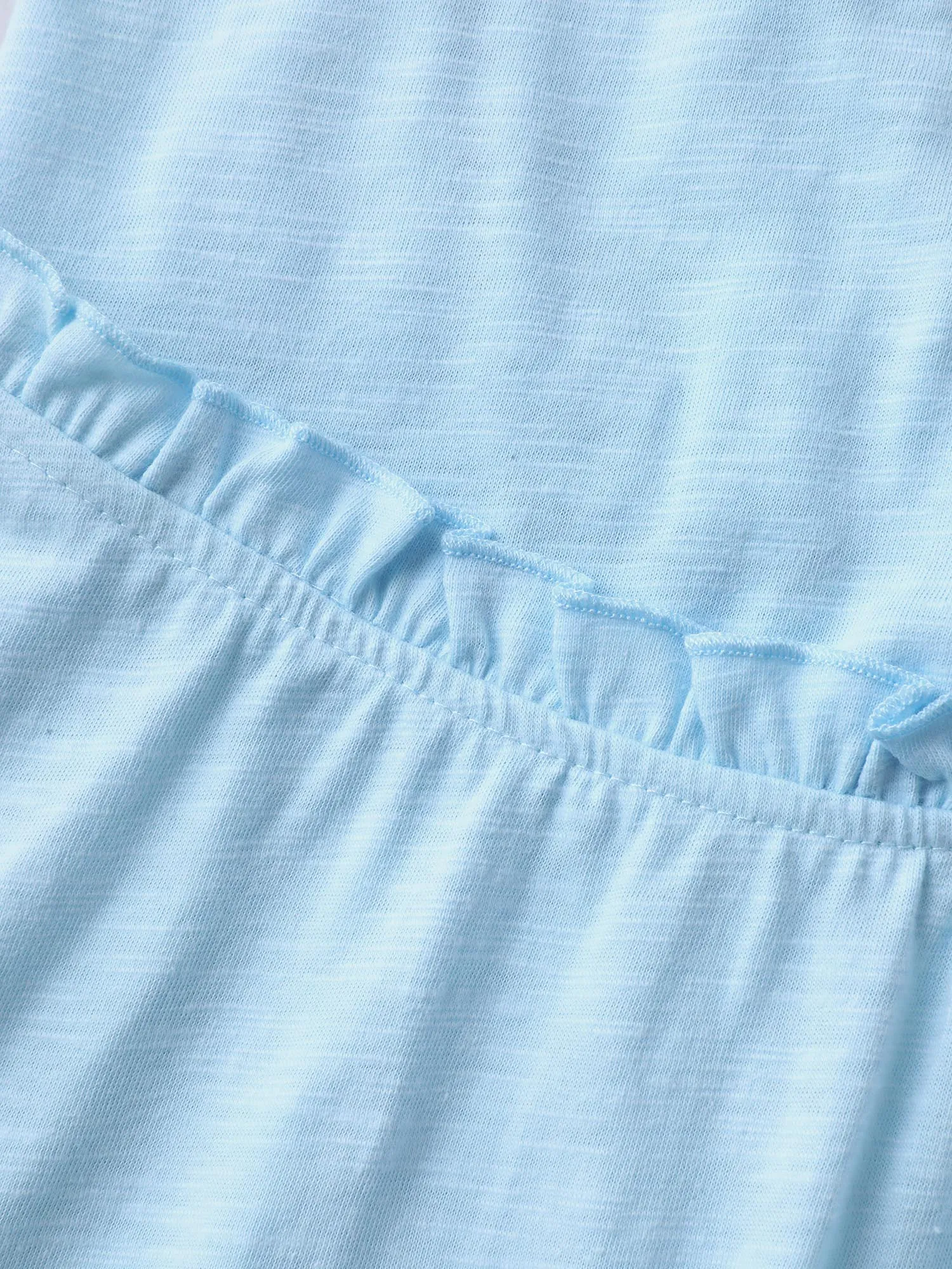 Lace Trim Pleated Plain Tank Top sold by Bloomchic product image thumbnail 5
