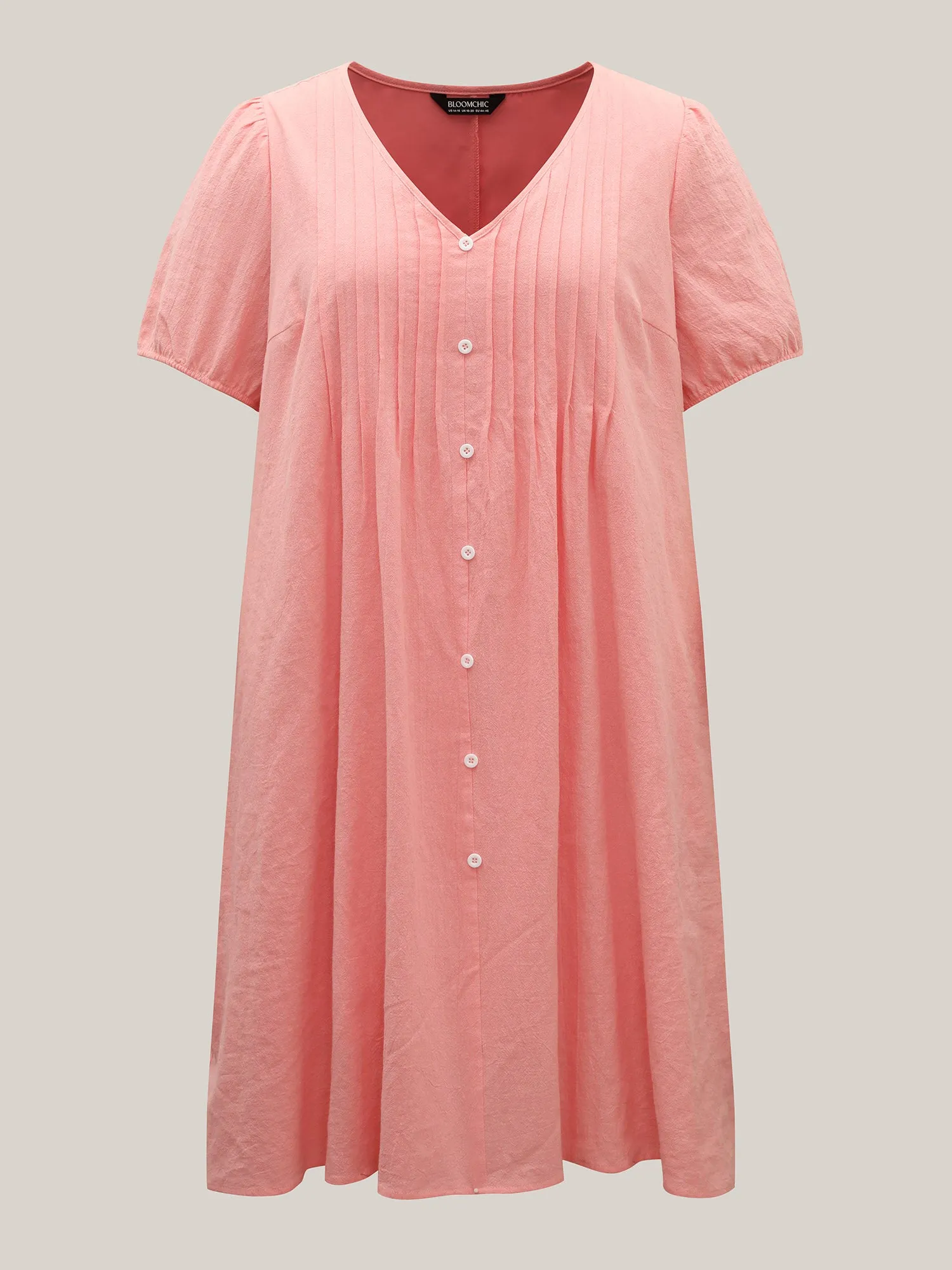 Pure Cotton Toothpick Pleat Pockets Shirt Dress sold by Bloomchic product image thumbnail 5