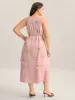 Embroidered Mesh Halter Neck Midi Dress sold by Bloomchic