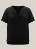 Cowl Neck Relaxed Plain Knit Top sold by Bloomchic