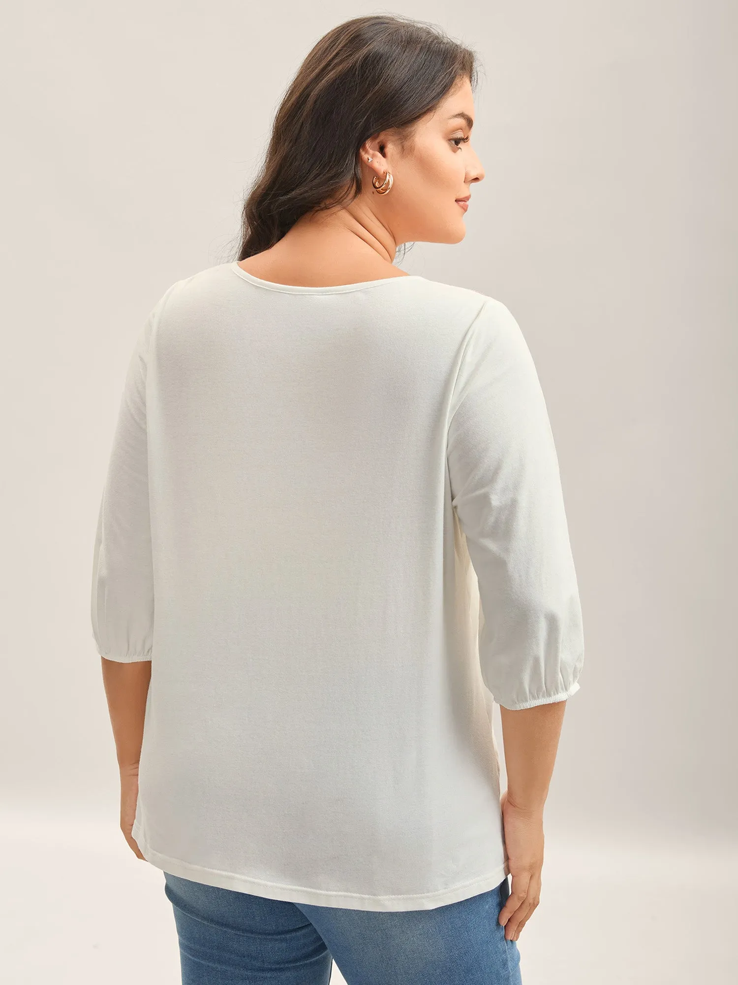 Embroidered Neck Ties Plain Top sold by Bloomchic product image thumbnail 4