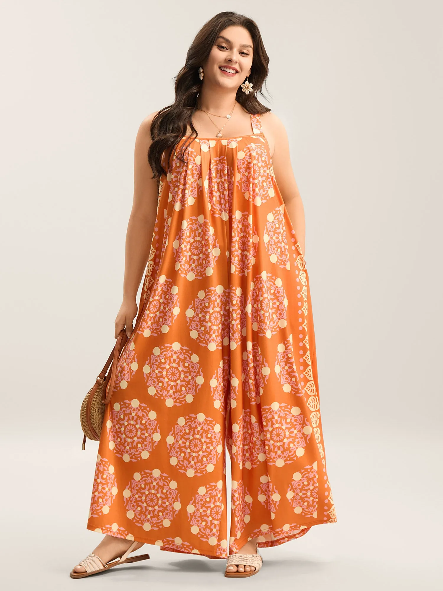 Sunkissed Stretchy Adjustable Strap Jumpsuit sold by Bloomchic product image thumbnail 3