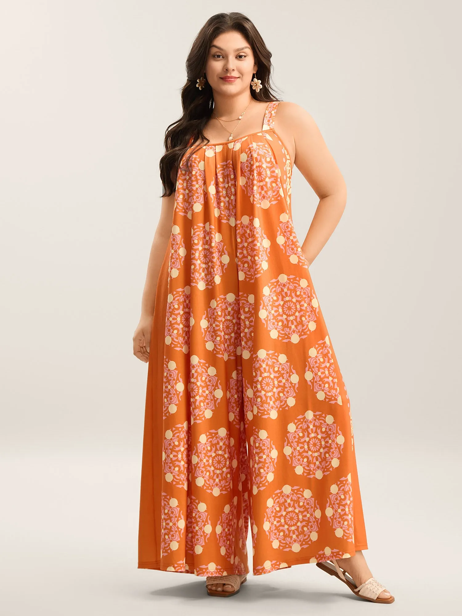 Sunkissed Stretchy Adjustable Strap Jumpsuit sold by Bloomchic