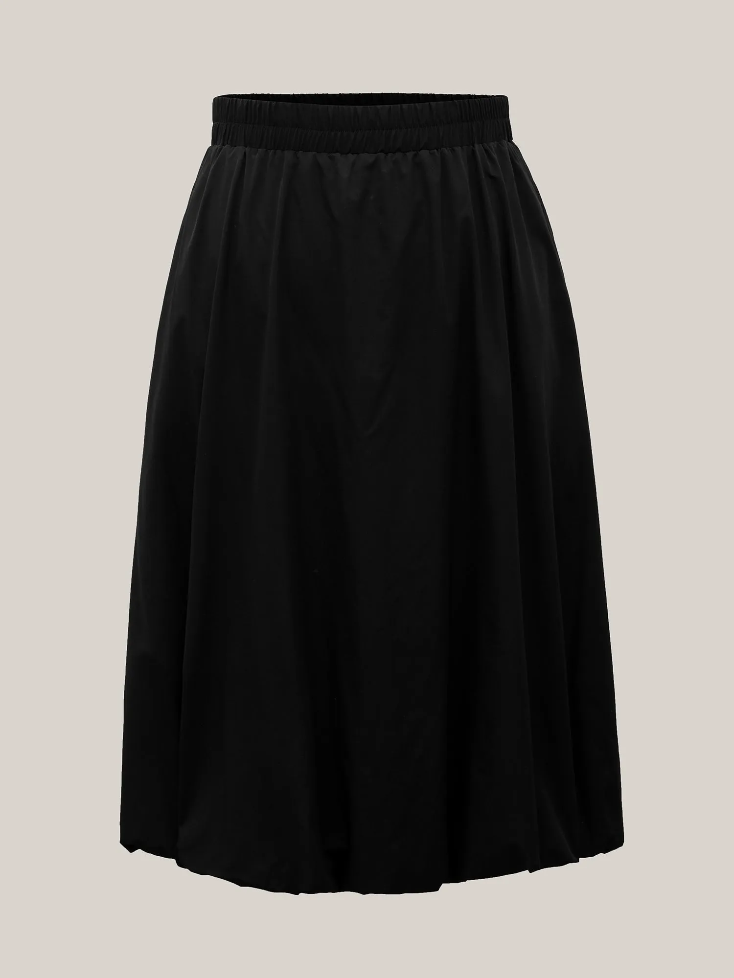 Bubble Hem Stretch Waist Midi Skirt sold by Bloomchic product image thumbnail 5