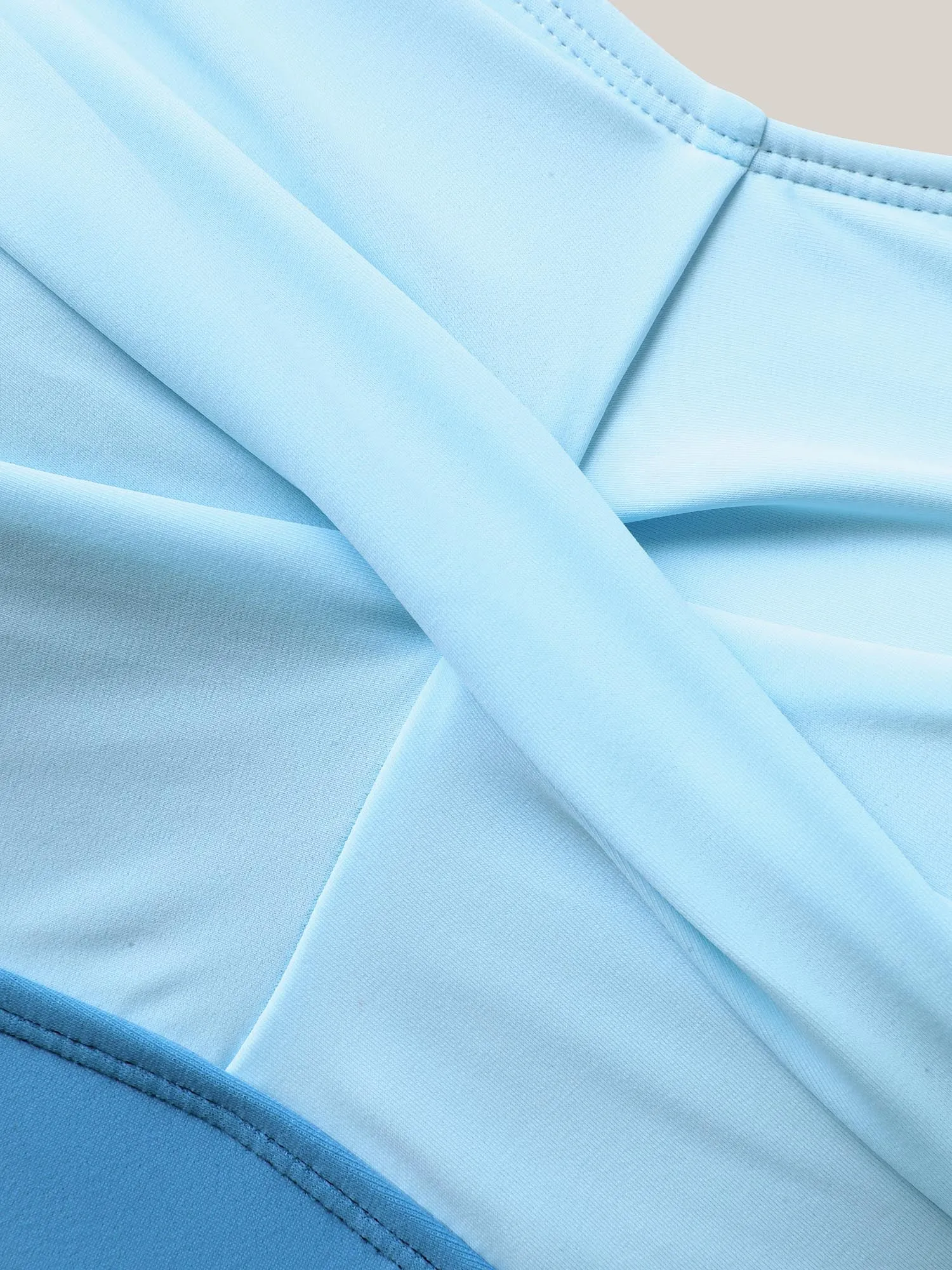 Color Block Ruched One-Piece Swimsuit sold by Bloomchic product image thumbnail 5