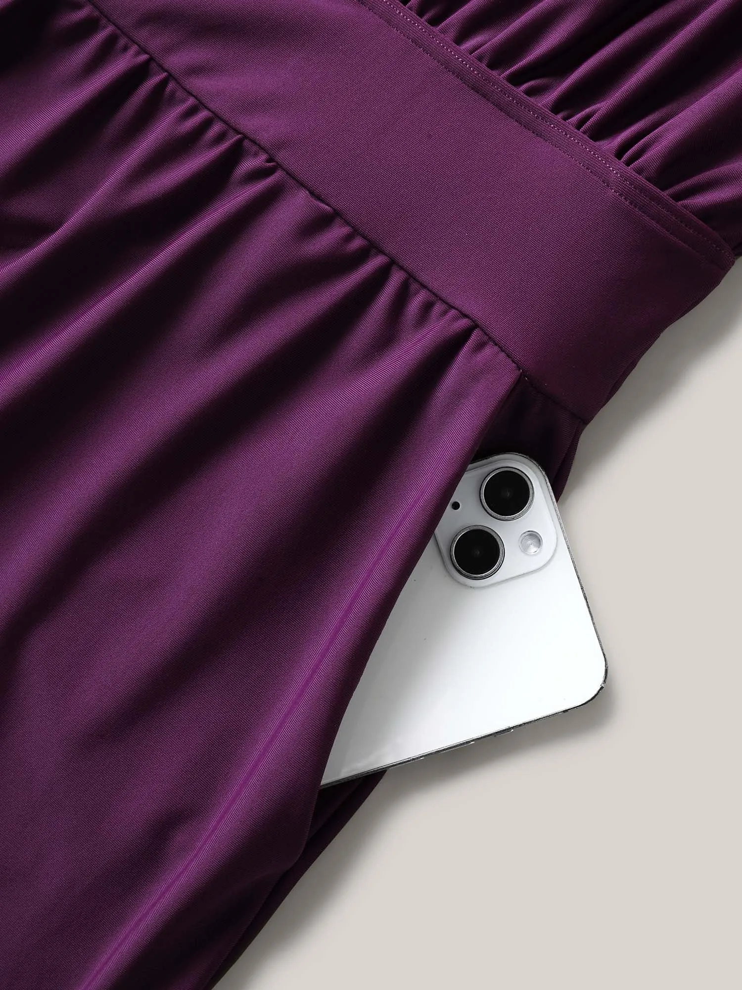 Halter Neck Pockets Cinched One-Piece Swimsuit sold by Bloomchic product image thumbnail 5