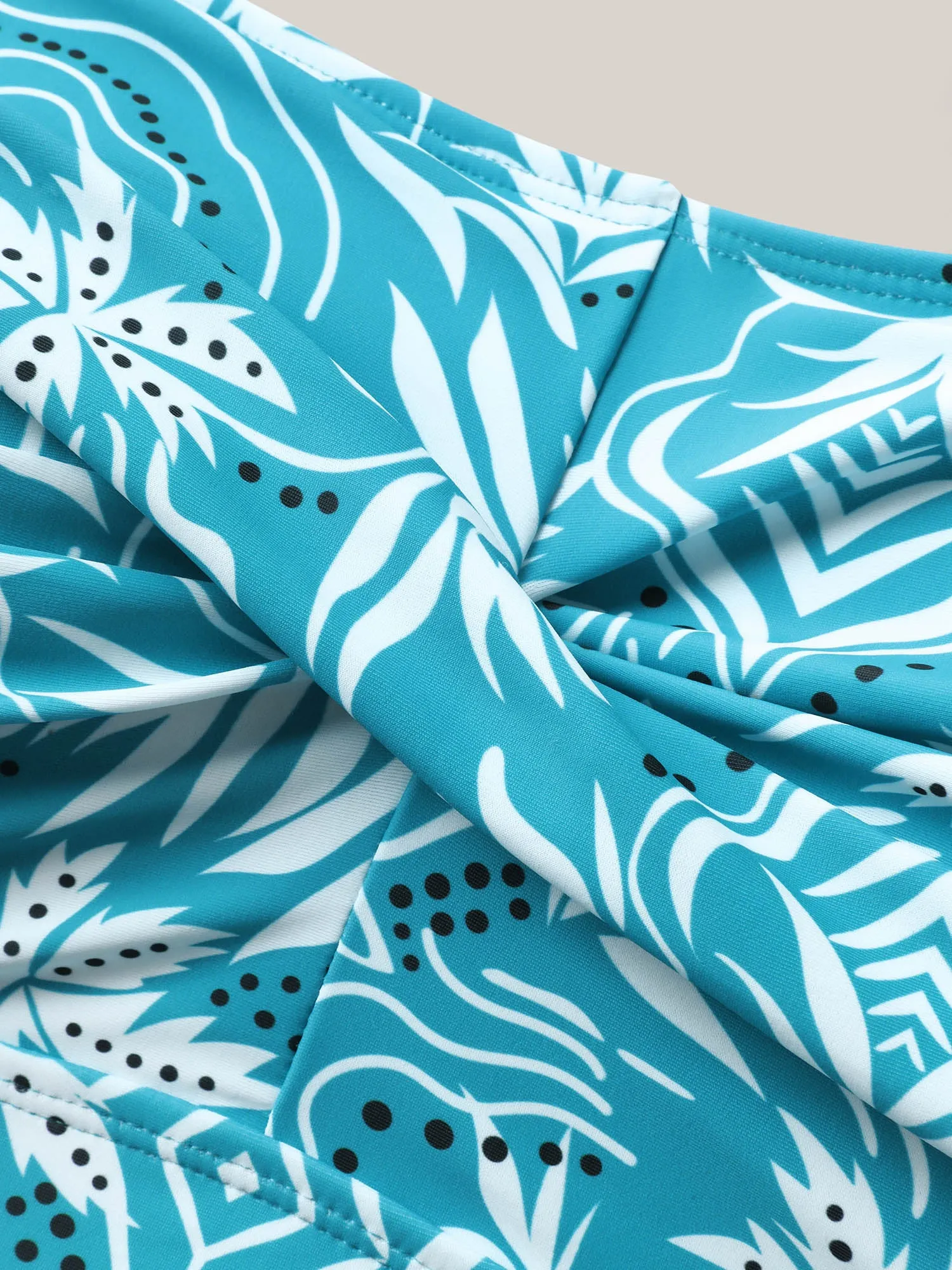 Twist Front Floral Print Swim Dress sold by Bloomchic product image thumbnail 5