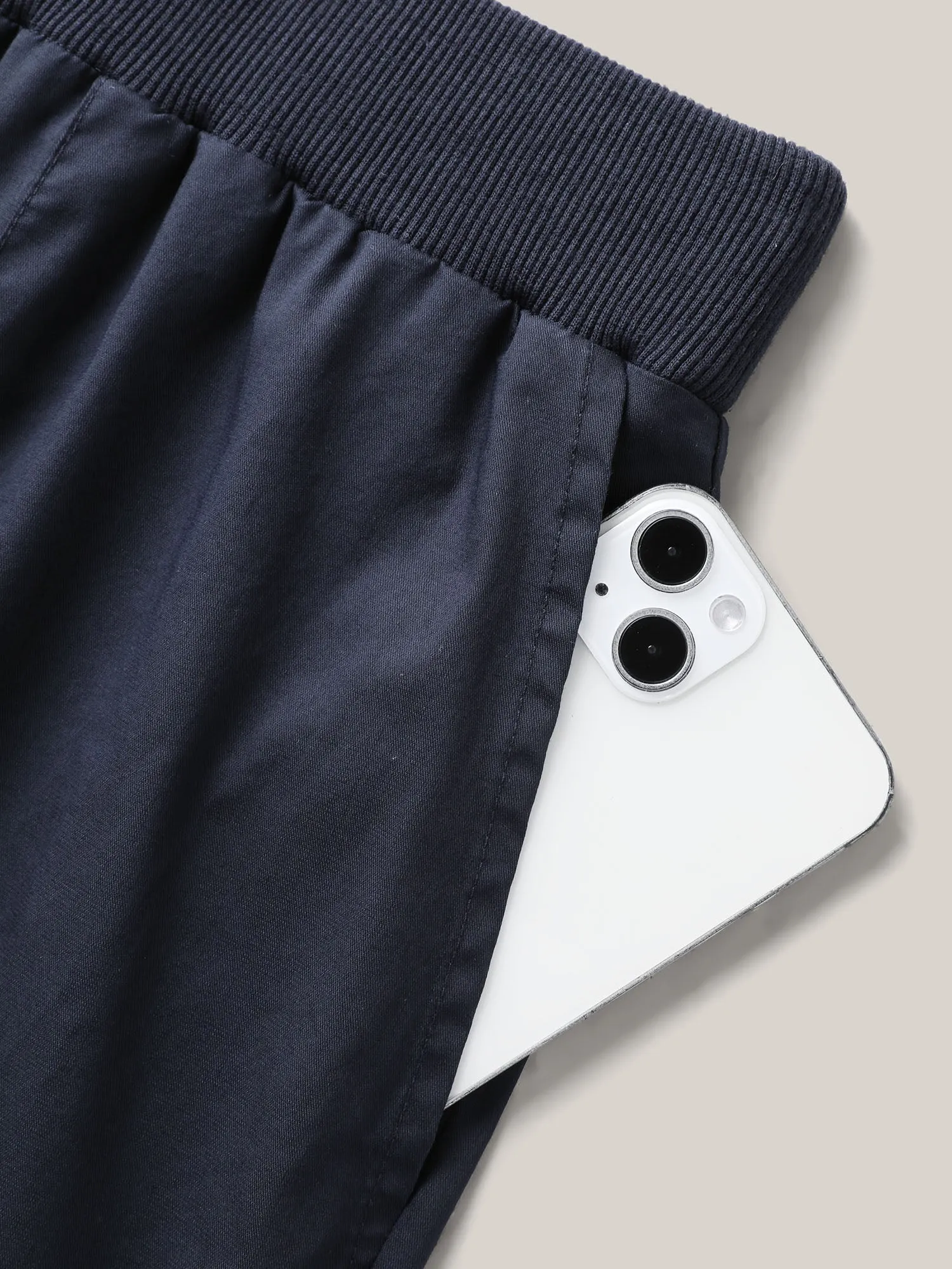 Cotton Pull-On Waist Solid Jogger Pants sold by Bloomchic product image thumbnail 5