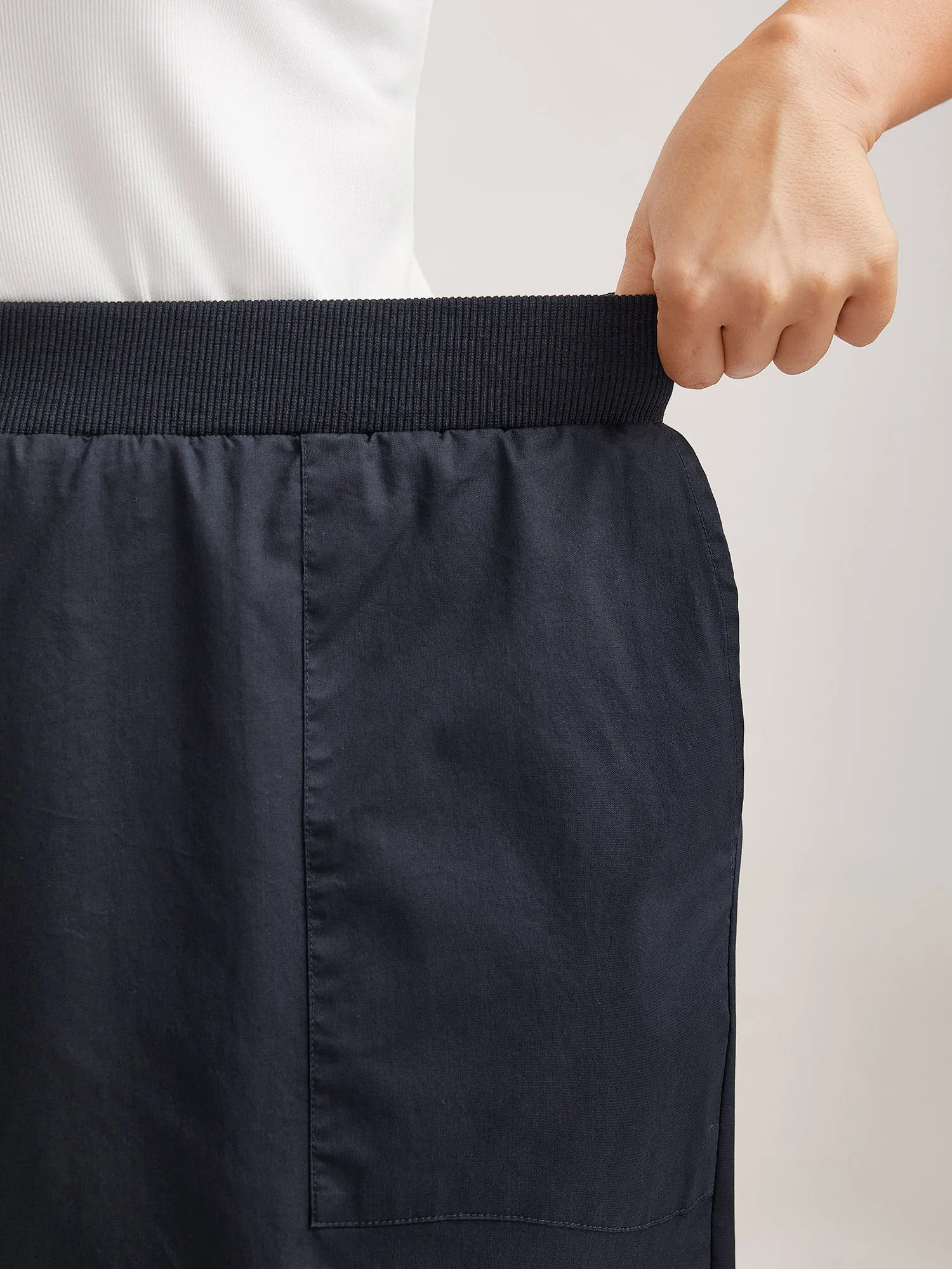 Cotton Pull-On Waist Solid Jogger Pants sold by Bloomchic product image thumbnail 3