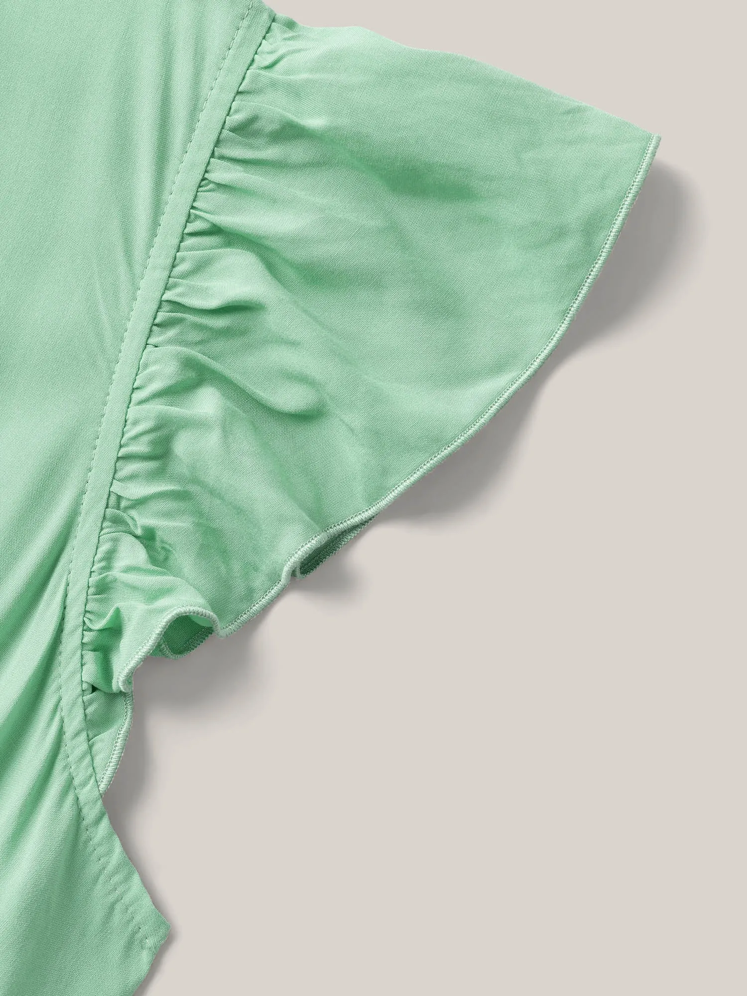 Color Block Flutter Sleeve Pockets Midi Dress sold by Bloomchic product image thumbnail 5