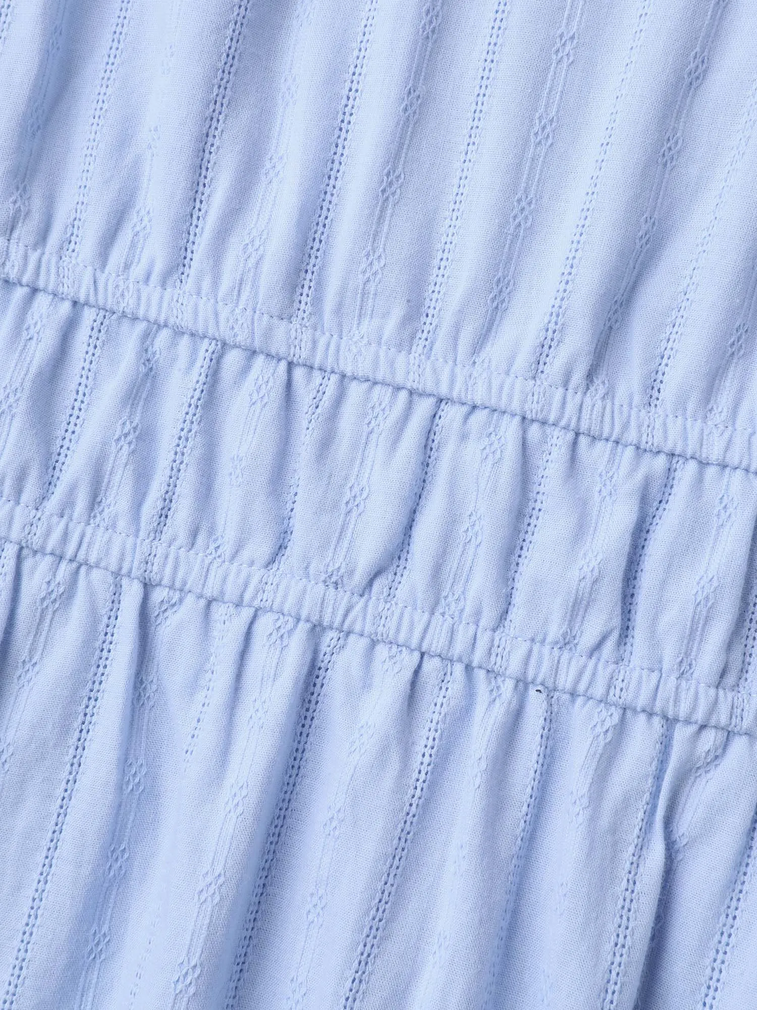 Cotton Textured Neck-Tie Pockets Midi Dress sold by Bloomchic product image thumbnail 5