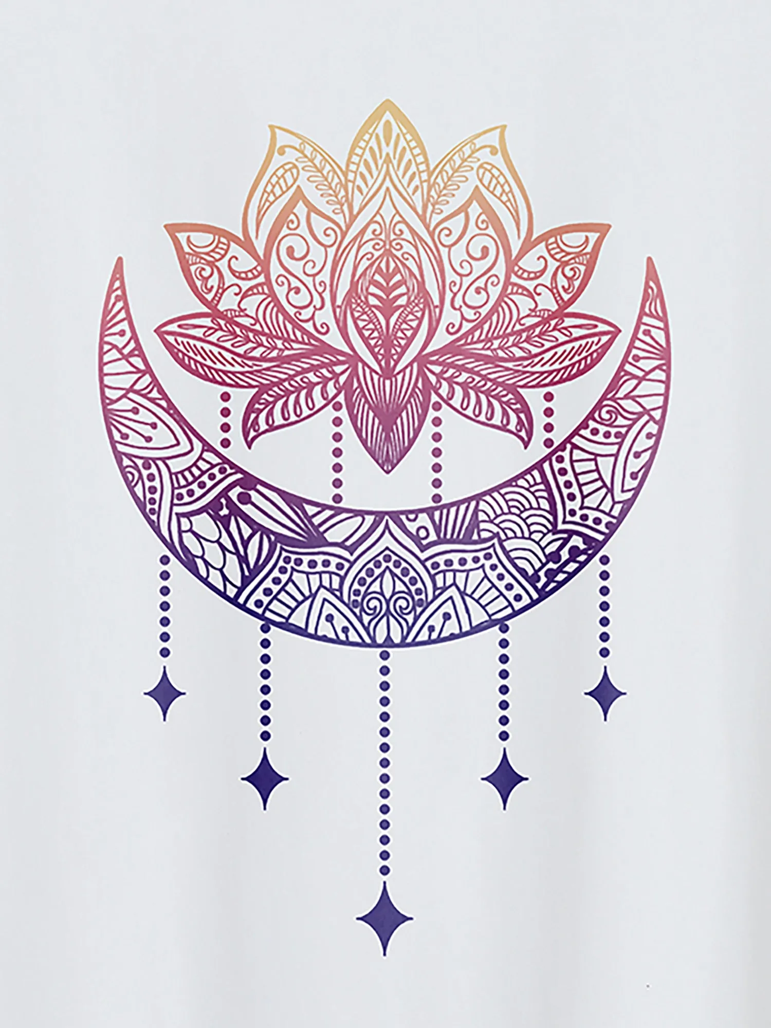 Midnight Bloom Print Round Neck T-Shirt sold by Bloomchic product image thumbnail 2