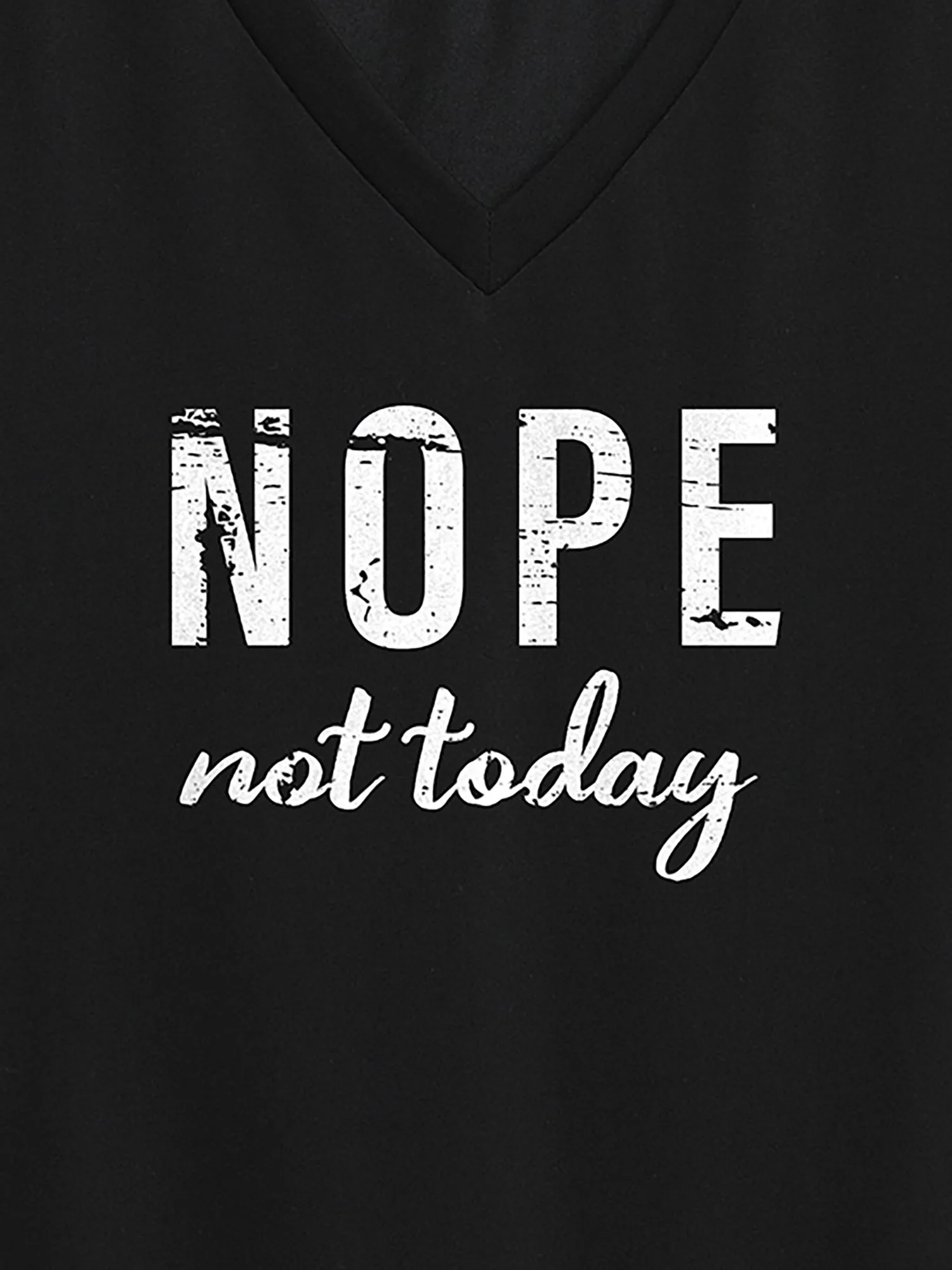 Lazy Vibes V-Neck T-Shirt sold by Bloomchic product image thumbnail 2