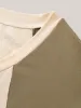 Pure Cotton Color Contrast T-Shirt sold by Bloomchic