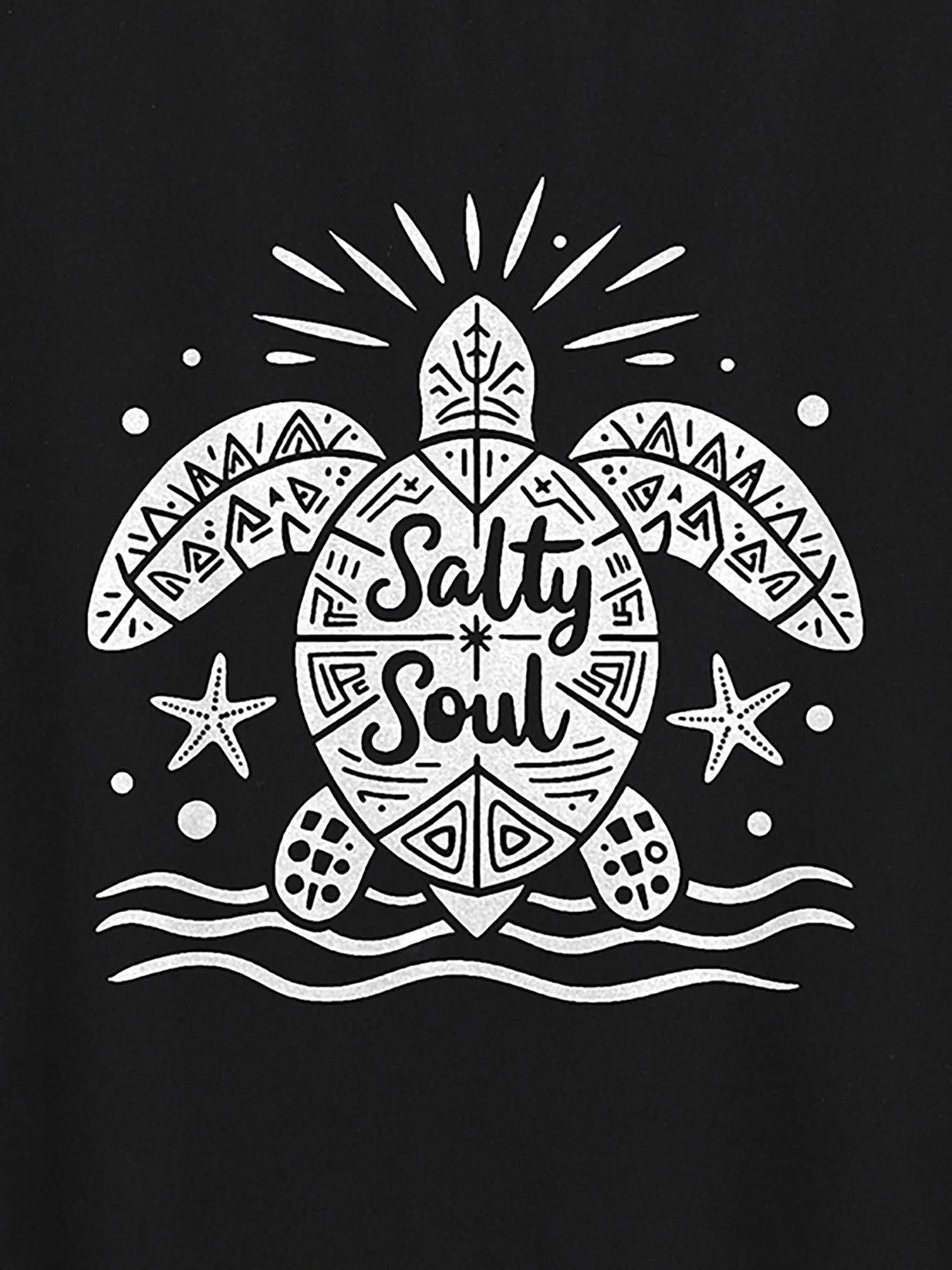Salty Soul Round Neck T-Shirt sold by Bloomchic product image thumbnail 2