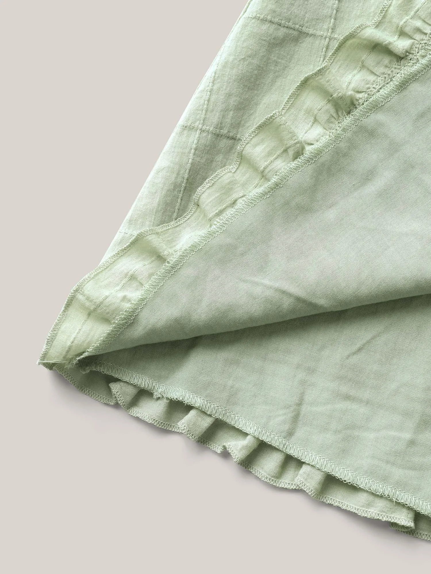 Cotton Textured Ruffled Hem Tank Top sold by Bloomchic product image thumbnail 5