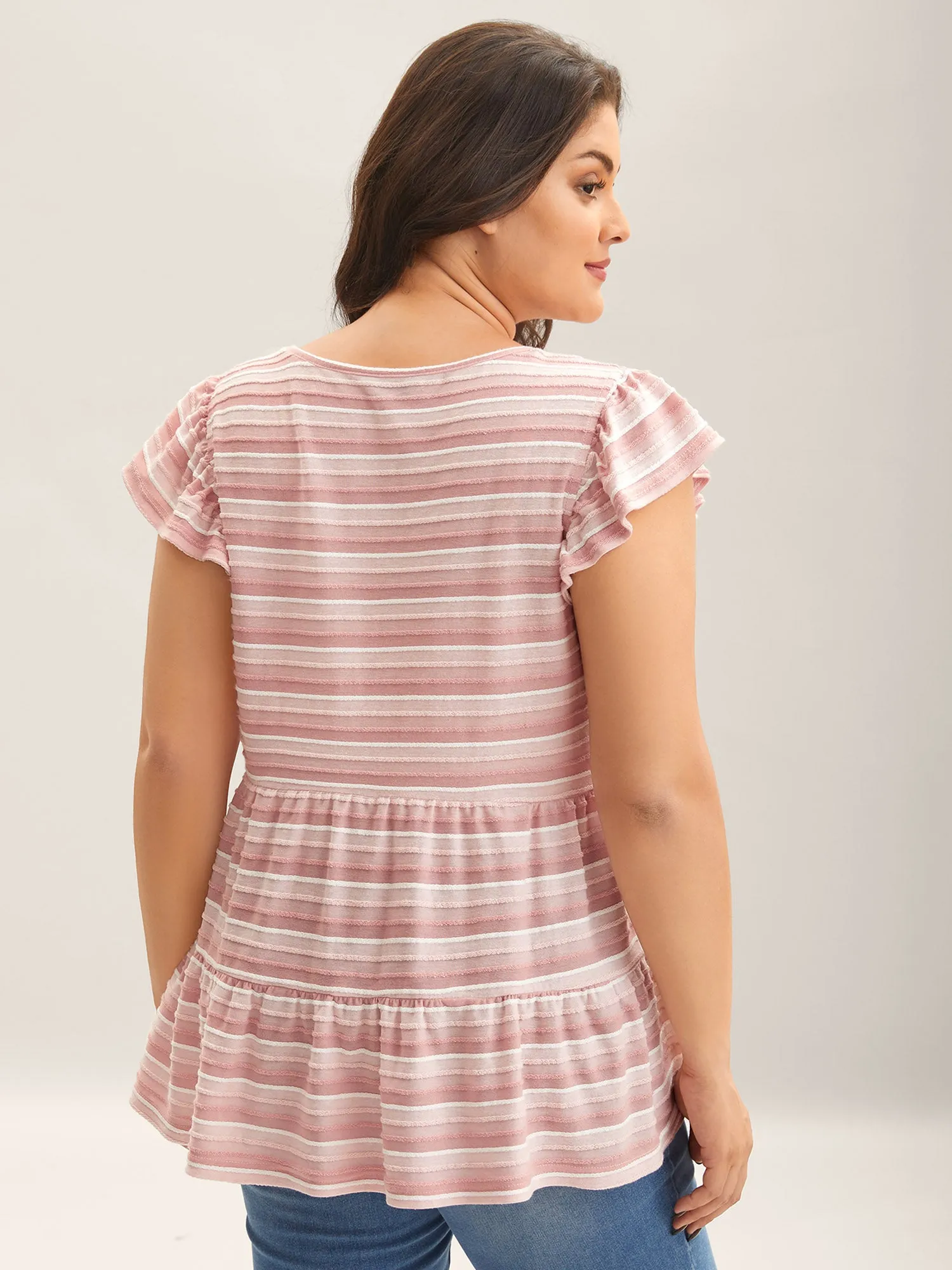 Stretchy Stripe Print Tank Top sold by Bloomchic product image thumbnail 3