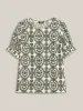 Ornate Print Shirred Blouse sold by Bloomchic
