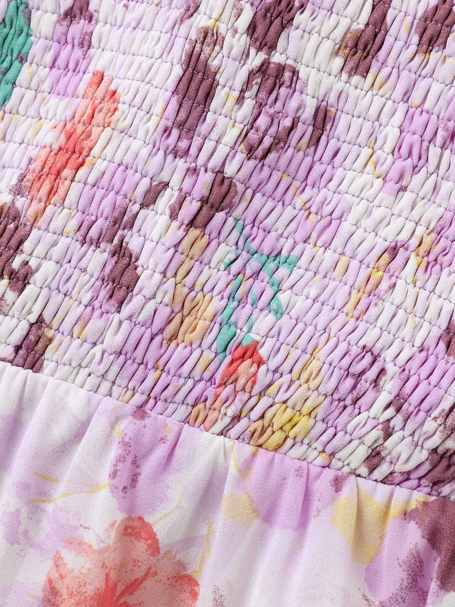 Floral Print Shirred Bodice Blouse sold by Bloomchic product image thumbnail 5