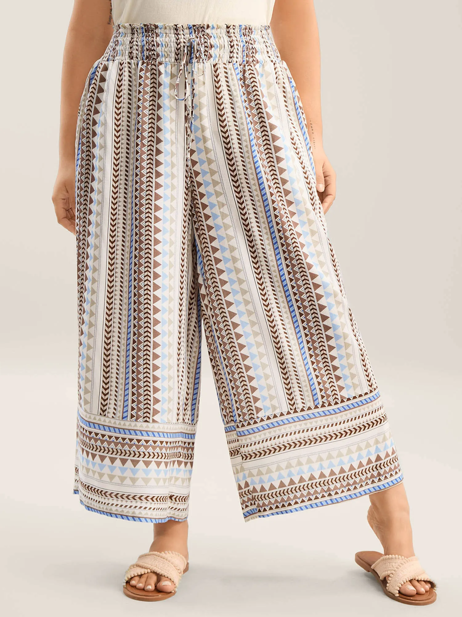 Boho Stripes Wide-Leg Pants sold by Bloomchic product image thumbnail 2
