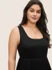 Supersoft Essentials Solid Gathered Tank Dress sold by Bloomchic