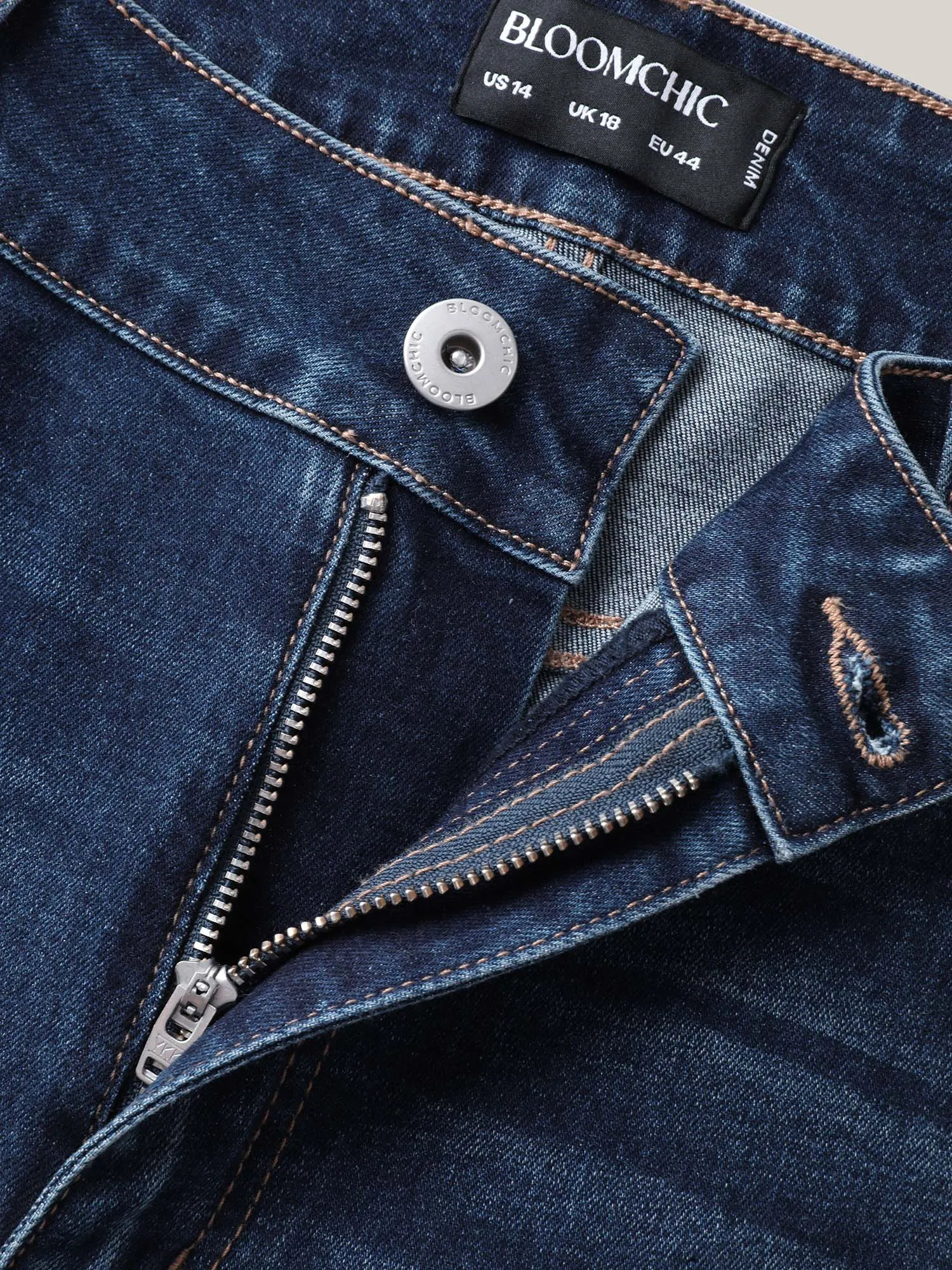 Booty-Lifting Bootcut No-Gap Waist Jeans sold by Bloomchic product image thumbnail 5