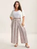 Shirred Waist Boho Wide-Leg Pants sold by Bloomchic