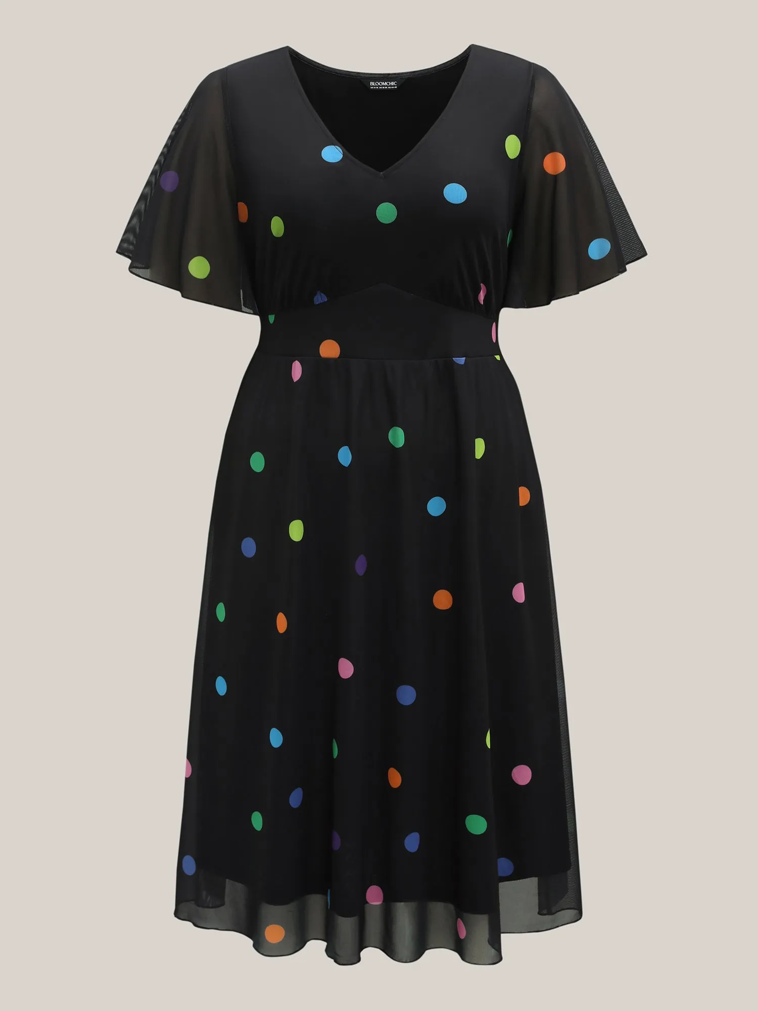 Super Stretchy Polka Dot Pockets Midi Dress sold by Bloomchic product image thumbnail 5