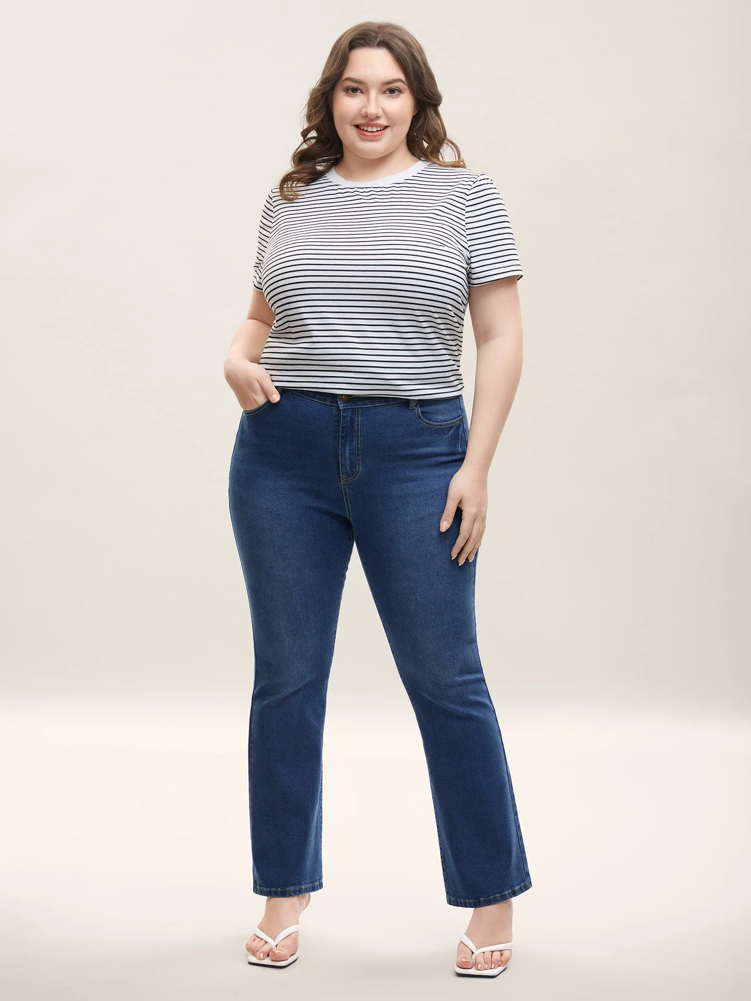 Classic Bootcut Mid-Rise Jeans sold by Bloomchic product image thumbnail 2