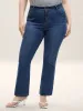 Classic Bootcut Mid-Rise Jeans sold by Bloomchic