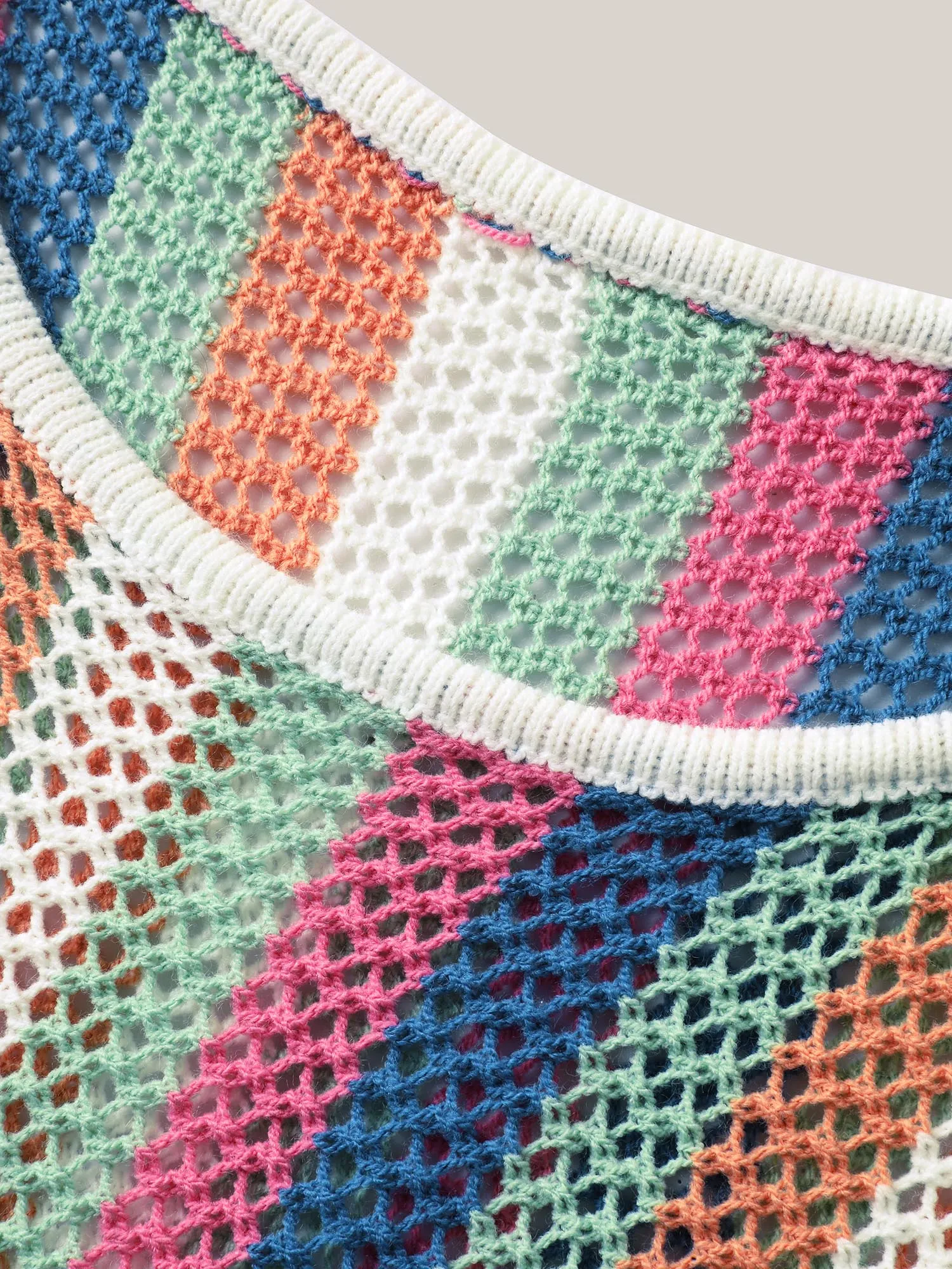 Textured Cut-Out Colorful Swim Cover-Up sold by Bloomchic product image thumbnail 5