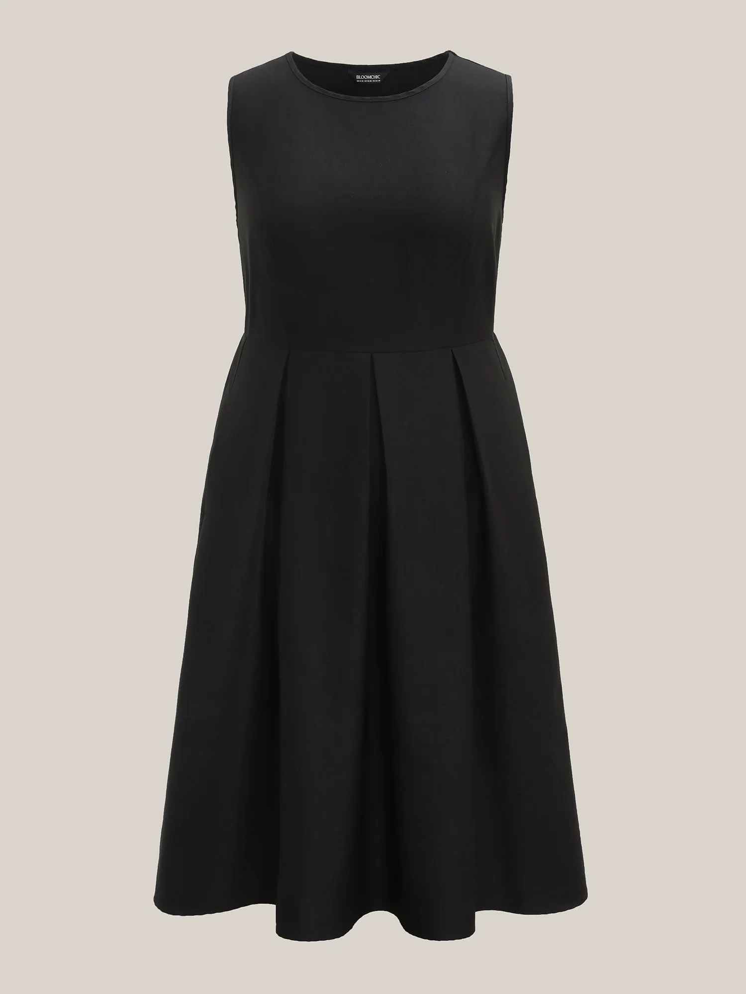 Classic Woven Inner Pleated Midi Dress sold by Bloomchic product image thumbnail 5