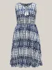 Tie-Dye Print Neck Tie Midi Dress sold by Bloomchic