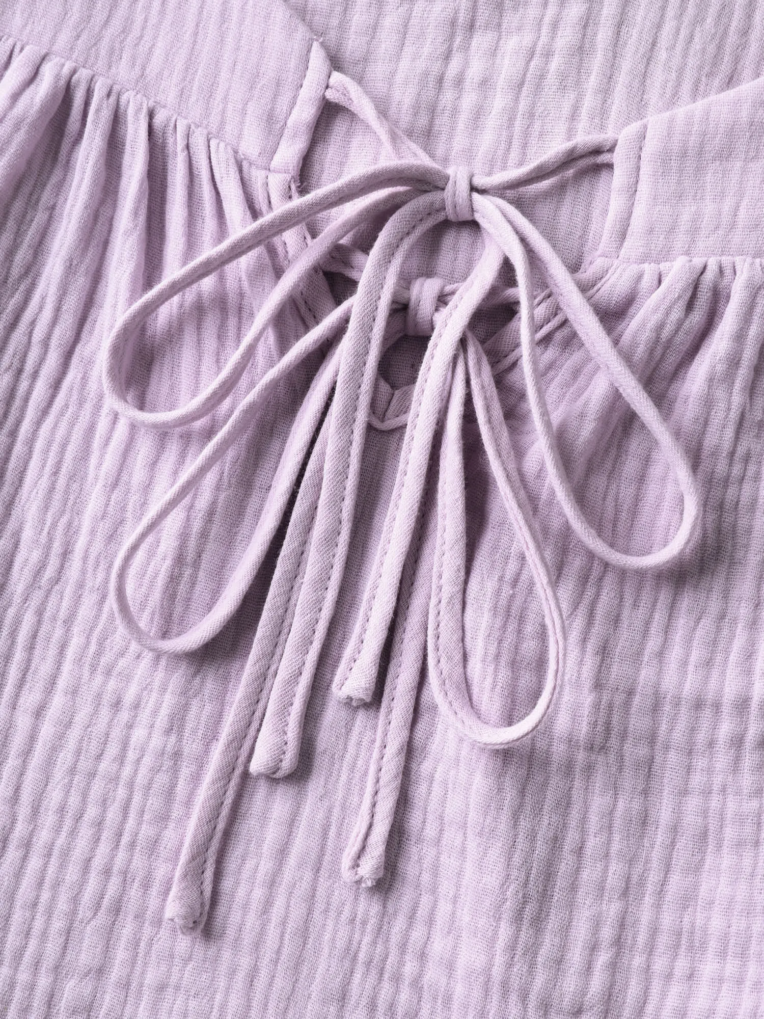 Neck Tie-UP Pleated Tank Top sold by Bloomchic product image thumbnail 5