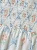 Shirred Floral Print Pockets Midi Dress sold by Bloomchic