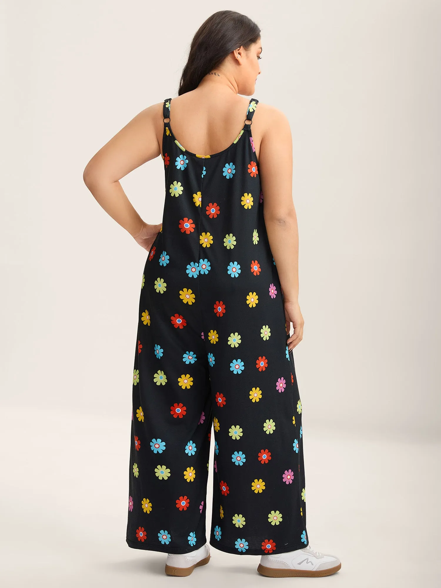 Colorful Polka Dots Straight-Leg Jumpsuit sold by Bloomchic product image thumbnail 4