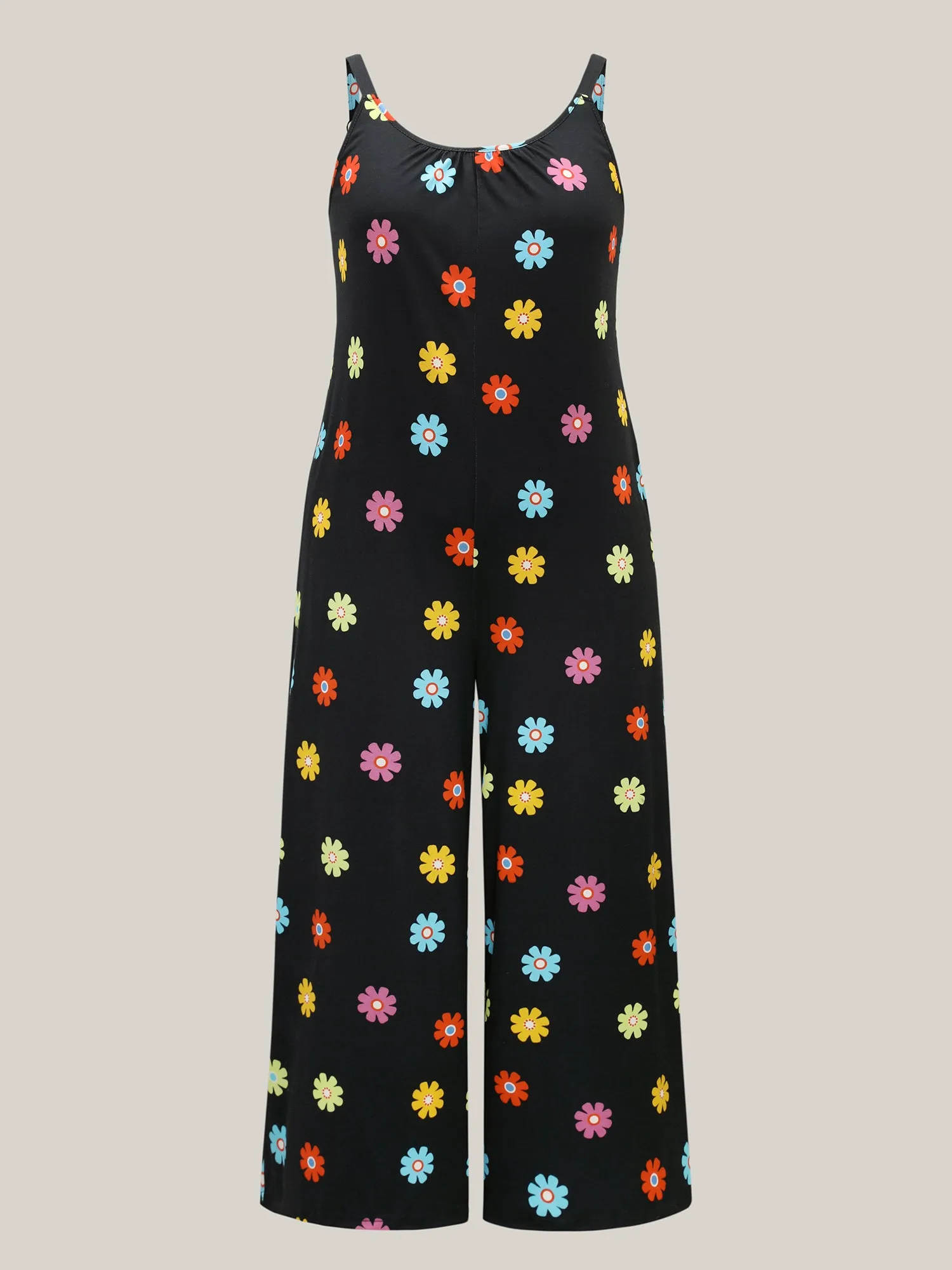 Colorful Polka Dots Straight-Leg Jumpsuit sold by Bloomchic product image thumbnail 5