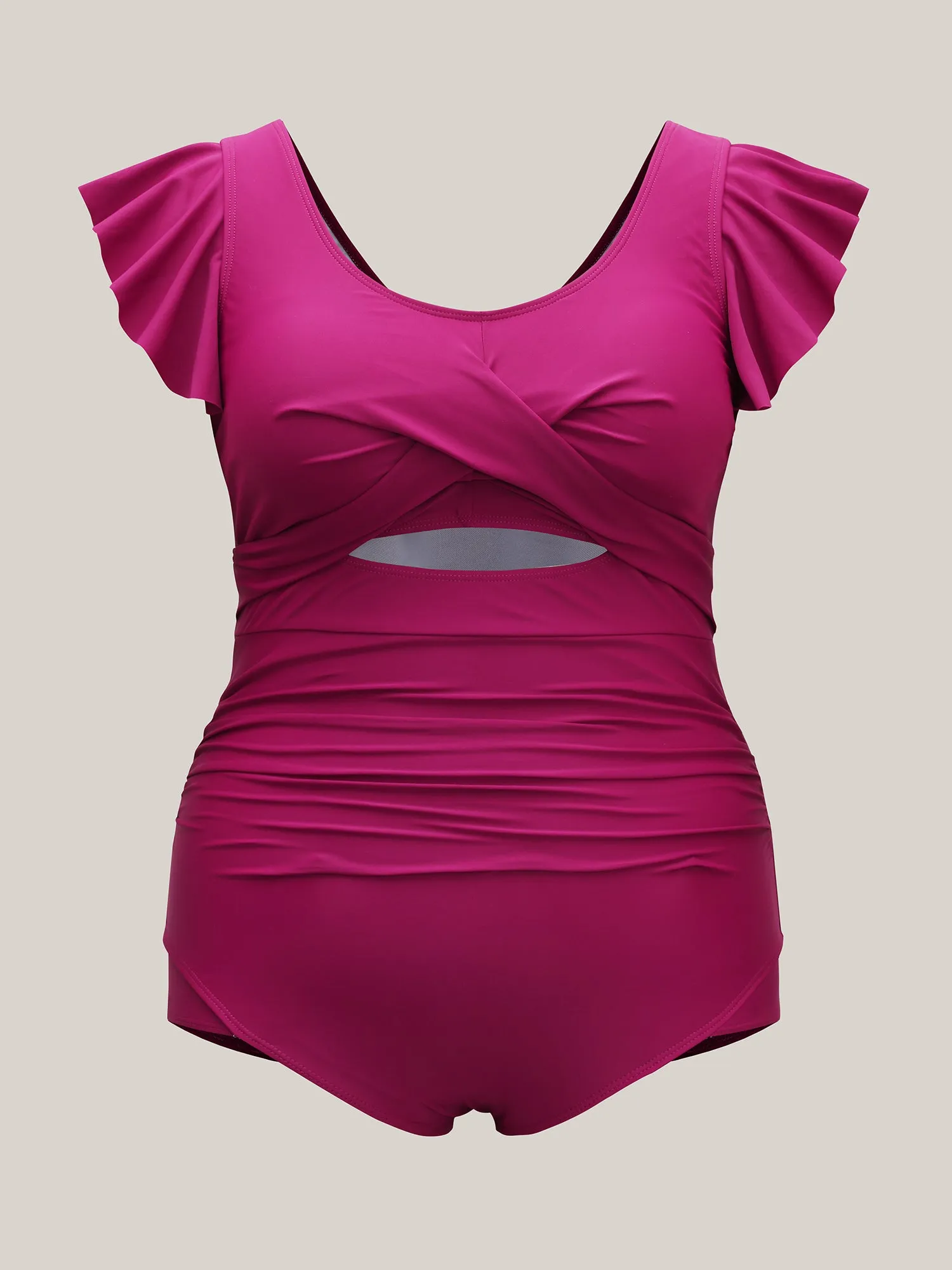 Cut-Out Twist Front One-Piece Swimsuit sold by Bloomchic product image thumbnail 5