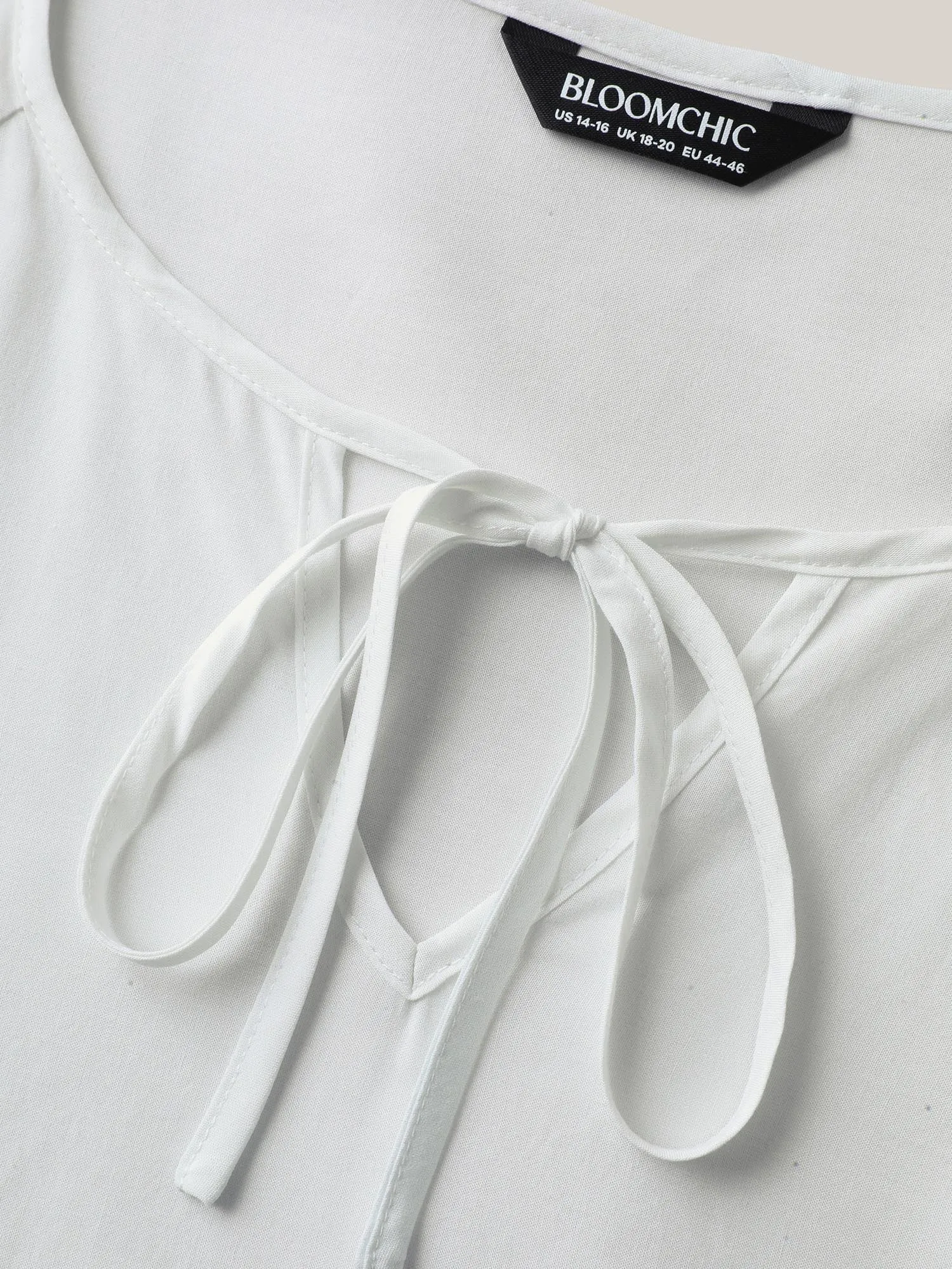 Tie-Dye Rayon Neck Tie Blouse sold by Bloomchic product image thumbnail 5